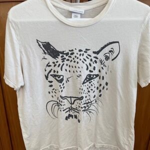 Clare V x Anthropologie Short Sleeve Whiskers Tee size Medium